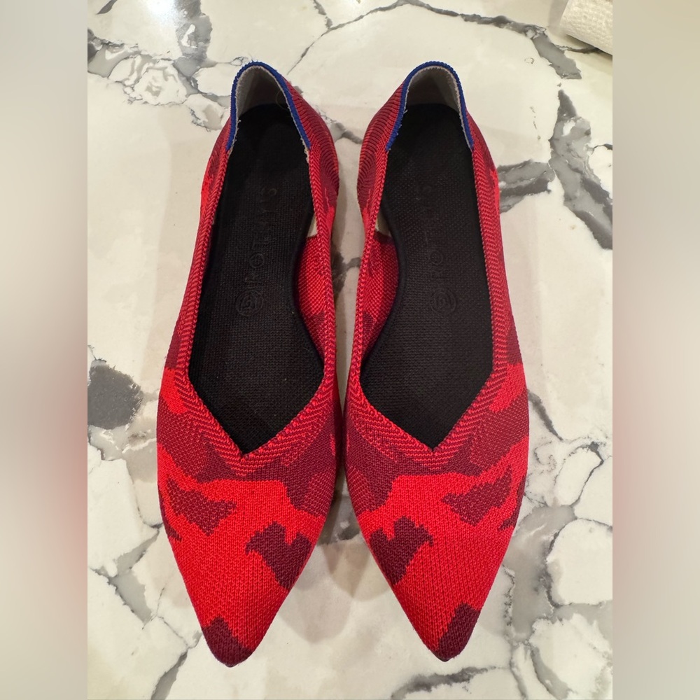Red camo print original Rothy’s The Point